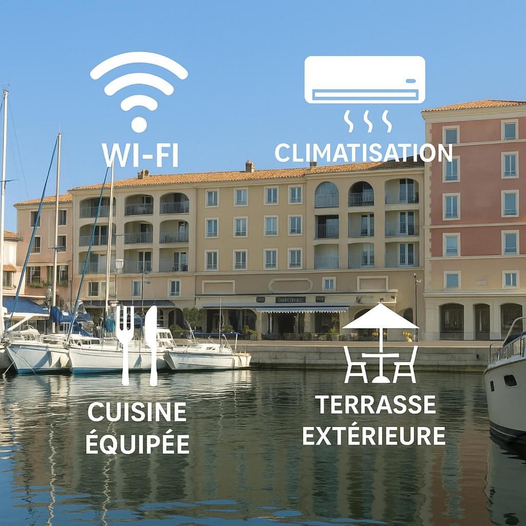 Appartement Les Terrasses Du Port Luaran gambar